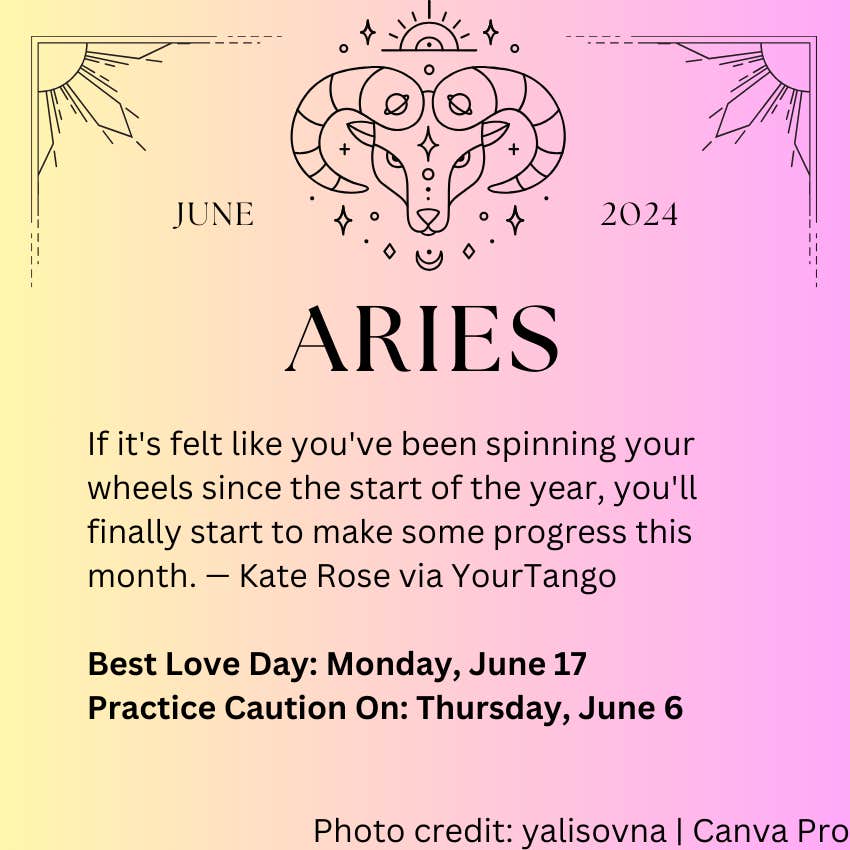 Get Ready Aries! June 2024 Horoscope Key Dates & Advice Here!