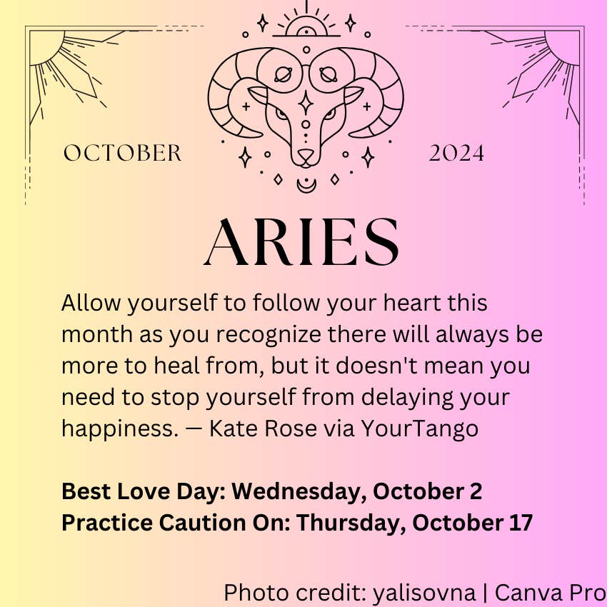 Get the October Horoscope for Aries: Love and Career Predictions