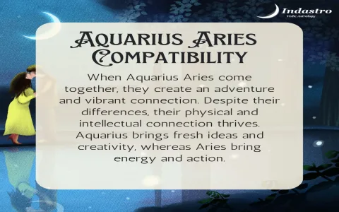 Aquarius female compatibility with Aries male： How well do they match？