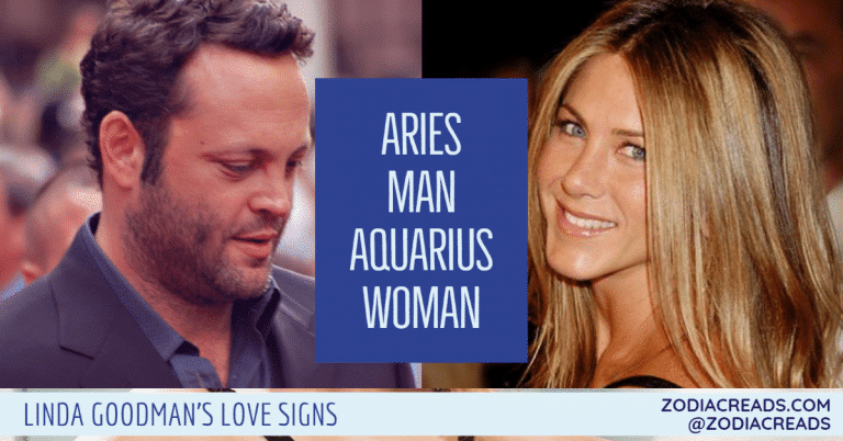 How does Linda Goodman explain the compatibility of Aquarius man and Aries woman？