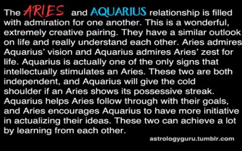 Whats the secret of Aquarius man and Aries female compatibility？ Uncover here!